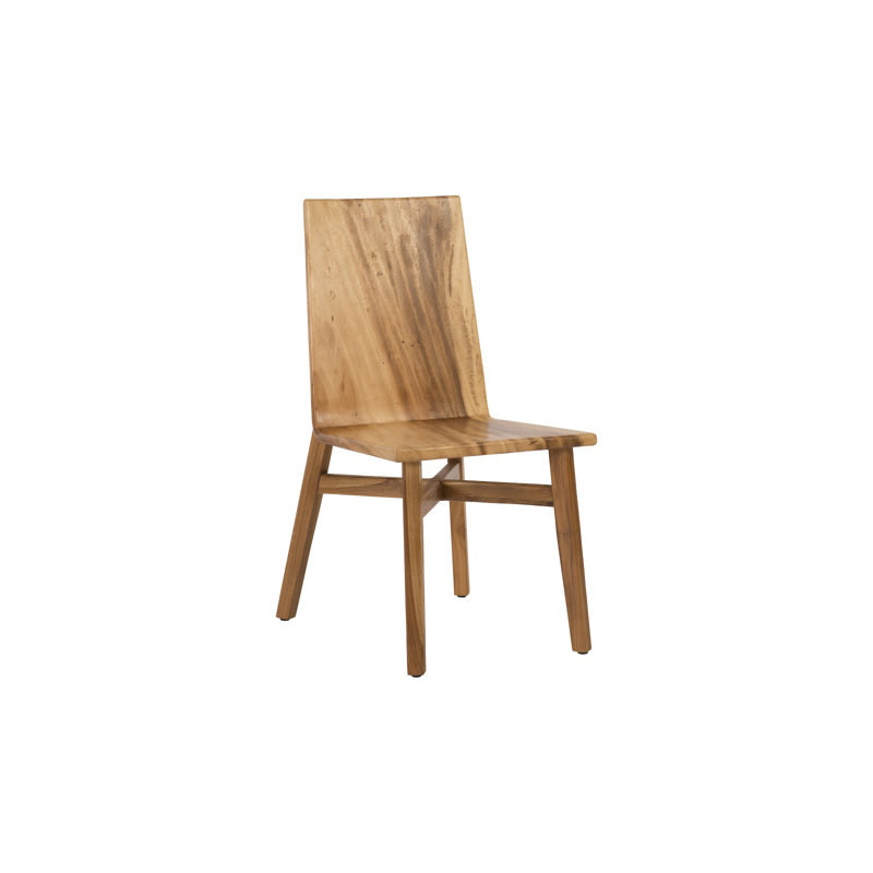 Phillips Collection Solid Wood Solid Back Side Chair In Brown Wayfair