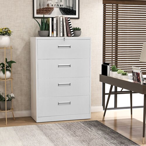 Latitude Run Bridgham 4 Drawer Lateral Filing Cabinet ...