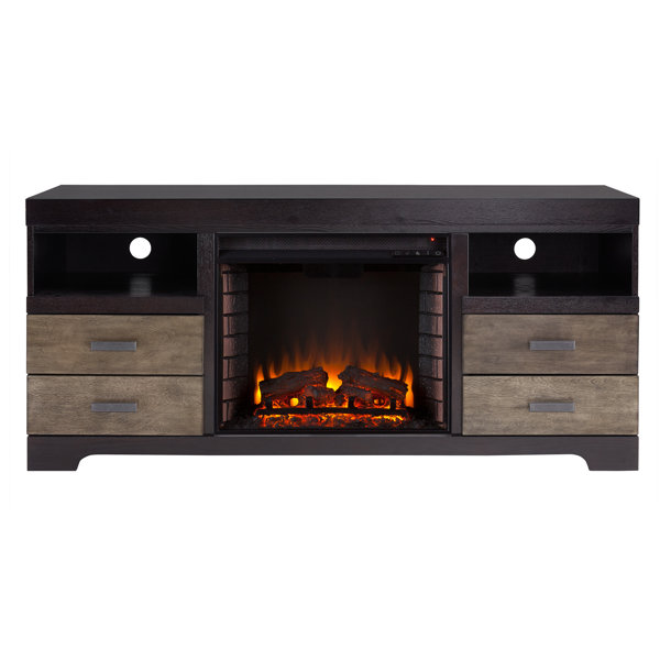 Union Rustic Shroplynn Media Console Electric Fireplace Wayfair
