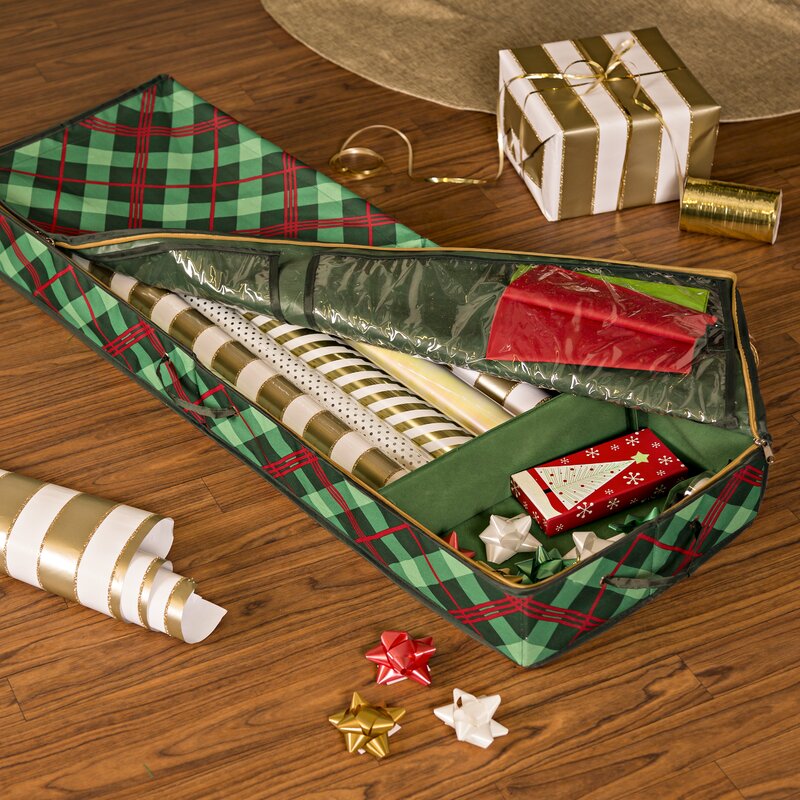 ideas for gift wrap storage