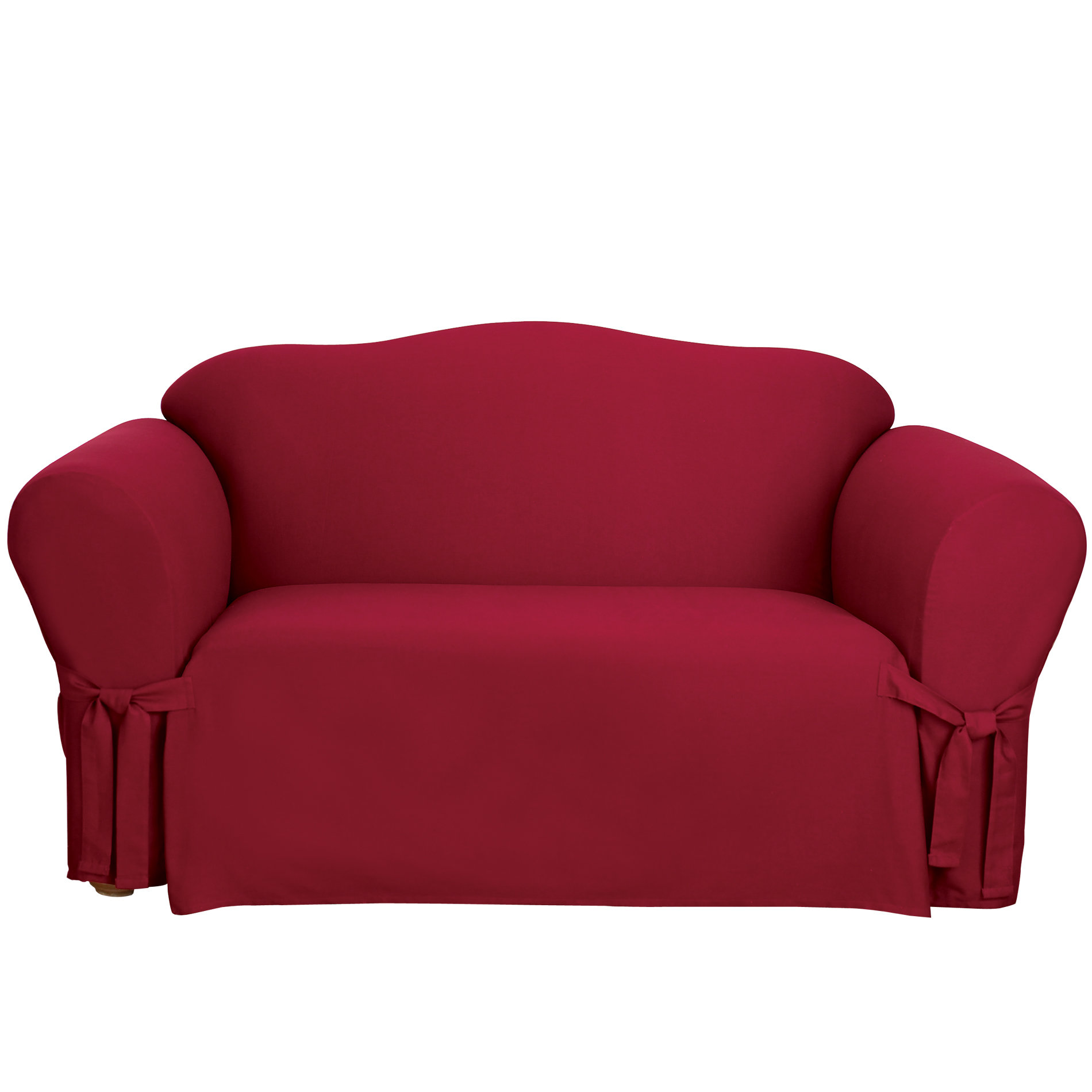 Sure Fit Cotton Duck Box Cushion Sofa Slipcover & Reviews Wayfair