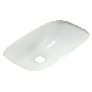 Stinson Ceramic Rectangular Undermount Bathroom Sink with Overflow