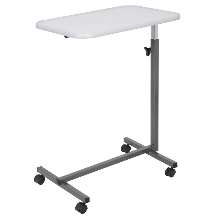Lap Desk Qgg Overbed Table Overbed Table with Wheels Adjustable Reader Sit and Stand Laptop Cart Adjustable Color : 6040 Maple 