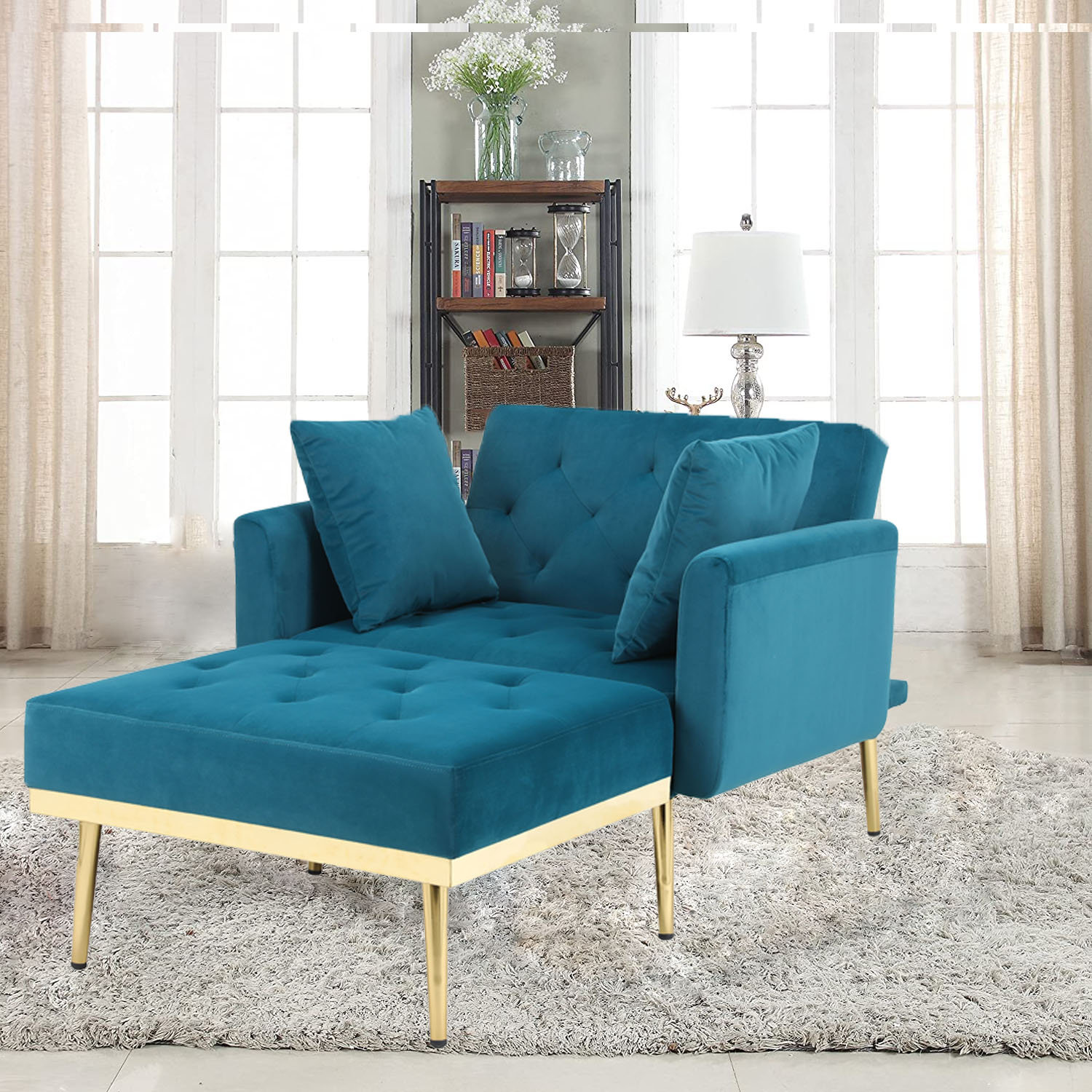 Everly Quinn Hetum Upholstered Chaise Lounge Wayfair