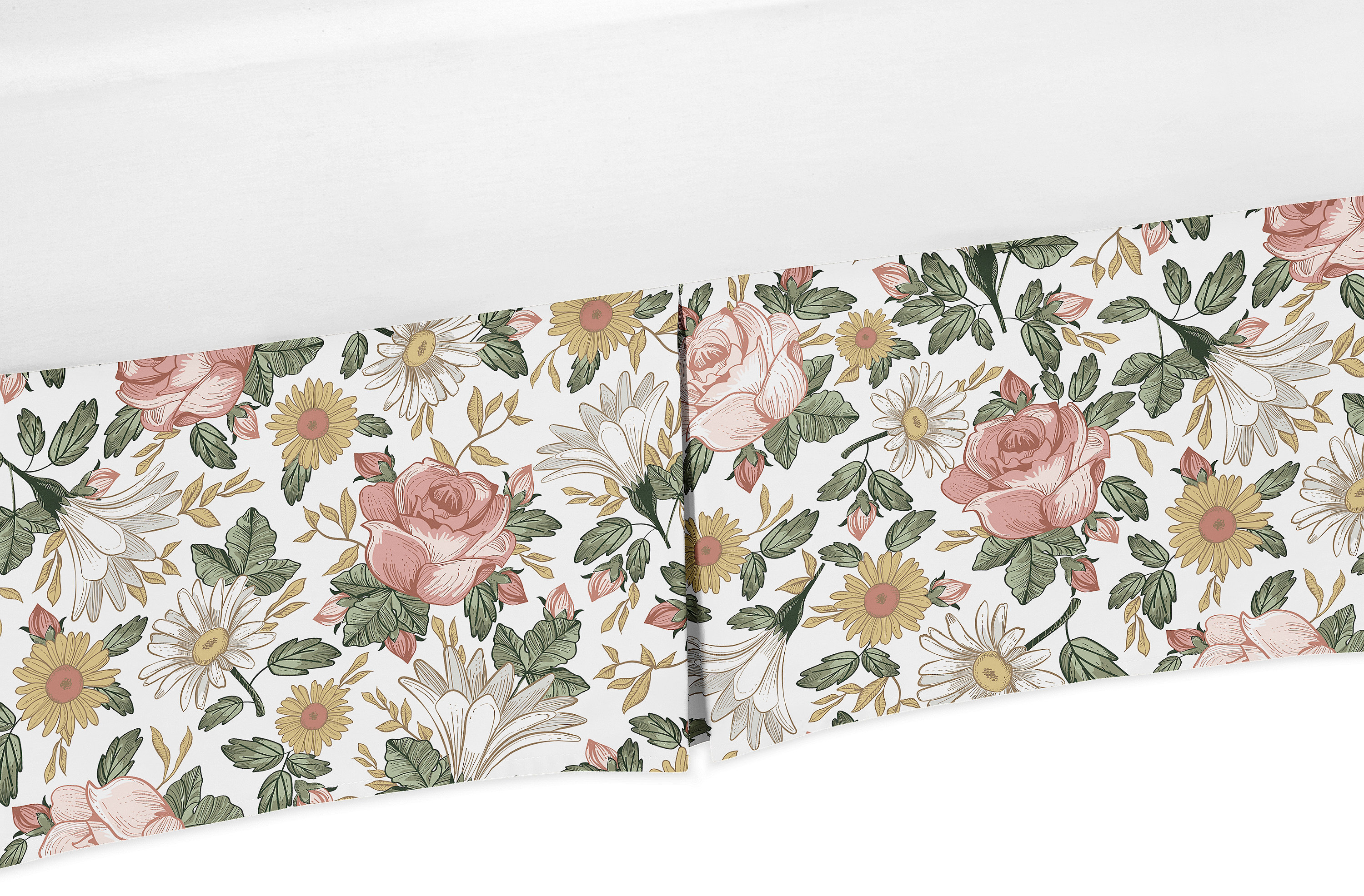 Sweet Jojo Designs Vintage Floral Crib Skirt Wayfair