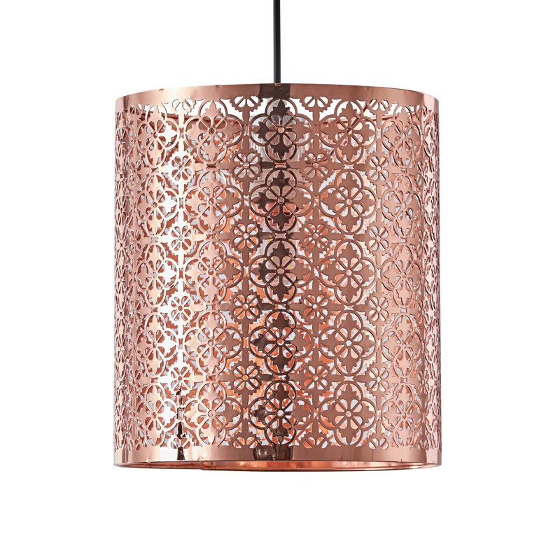 World Menagerie Vintage Decorative Royal Pattern Rose Copper Metal Lamp Shade Multi Functions For Desk Lamp Floor Lamp Ceiling Pendant Wayfair Co Uk Vintage cone light shades metal easy fit ceiling pendant hanging lampshade only. wayfair