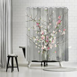 Pink Ruffle Shower Curtain Wayfair