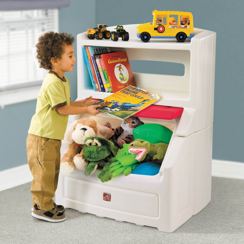 Step2 Children S Furniture Lift And Hide Bookcase Toy Box With Lid