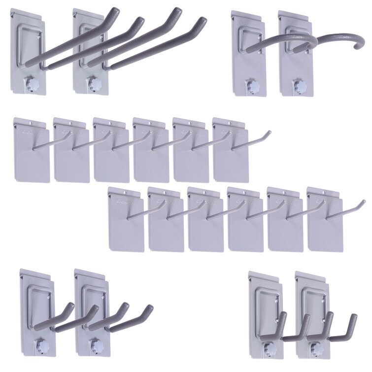 New Value  Pack SlatWall  Single Prong Hook  Accessories 1" 2” 4" 6" 8" 10" 12" 