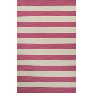 Rosebank Pink & Ivory Stripe Area Rug