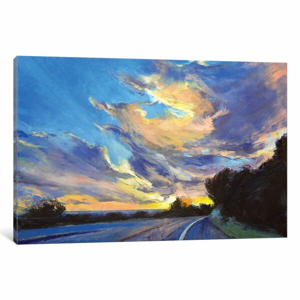 East Urban Home The Road To Sunset Beach Painting Print On