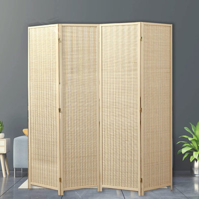 6ft Tall Folding Privacy Screen for Room Separation Panel Room Divider