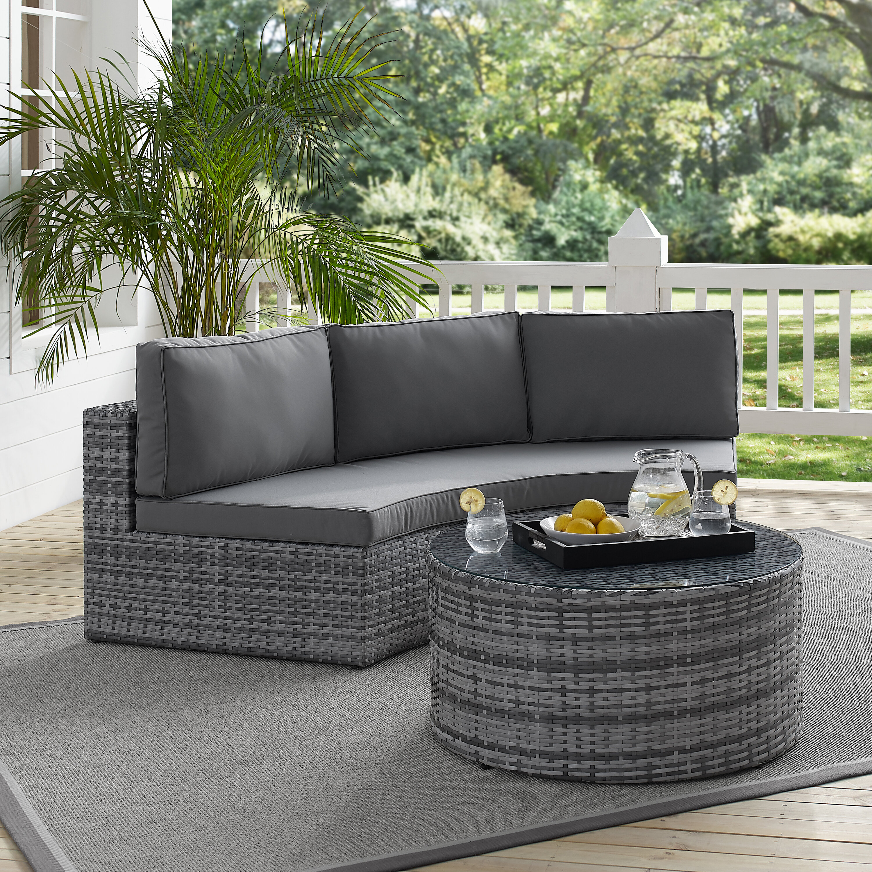 wayfair rattan garden corner sofa