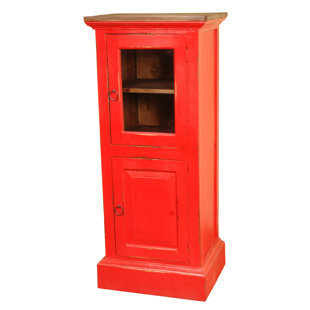 Go to store & view more images Andee Cottage Glass 2 Door Accent Cabinet by August Grove