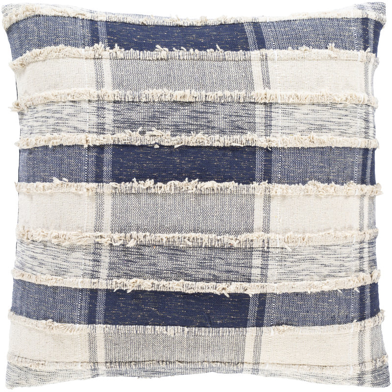 navy blue plaid pillows