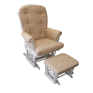 Go to store & view more images Oxford Paisley Swivel Glider and Ottoman by Harriet Bee