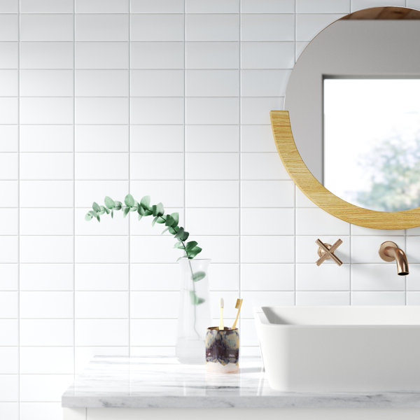 Modern Contemporary Matte White Subway Tile Allmodern