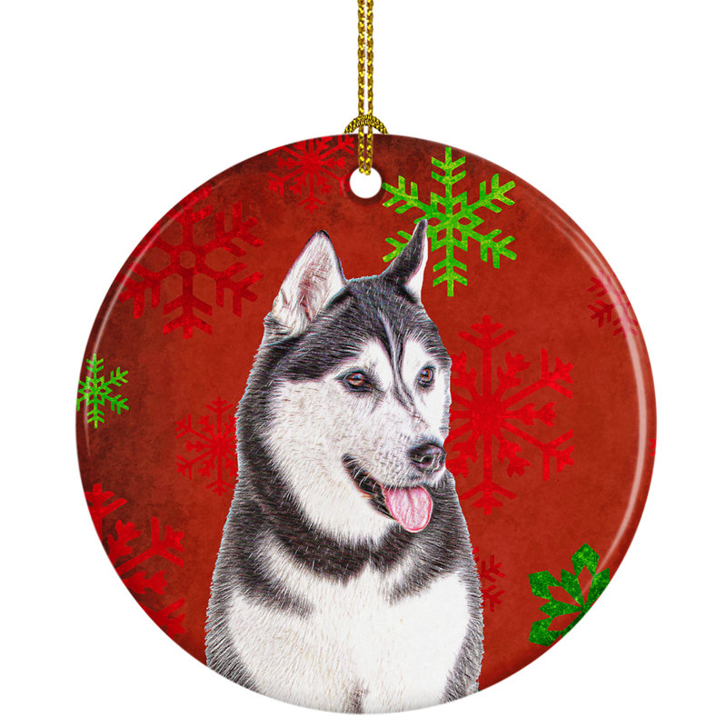 malamute christmas ornament