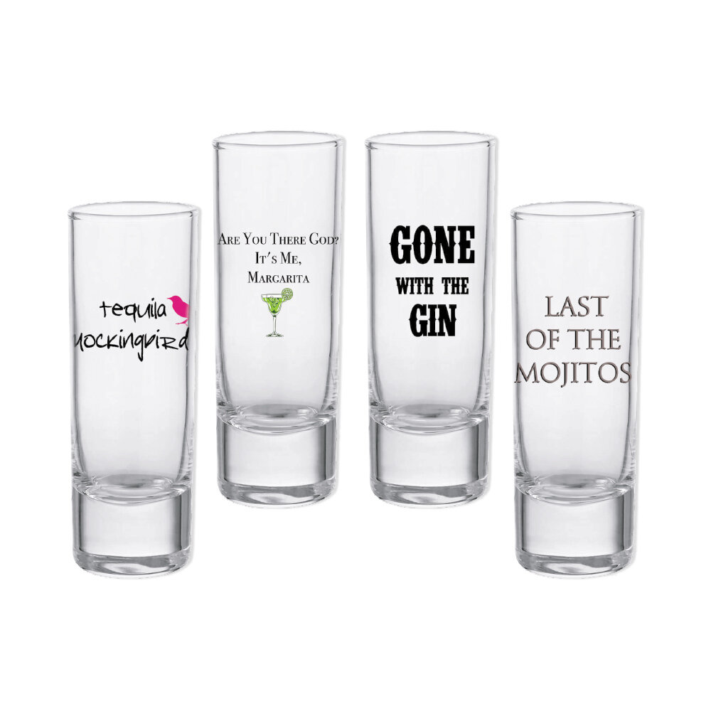 4 piece shot glass set