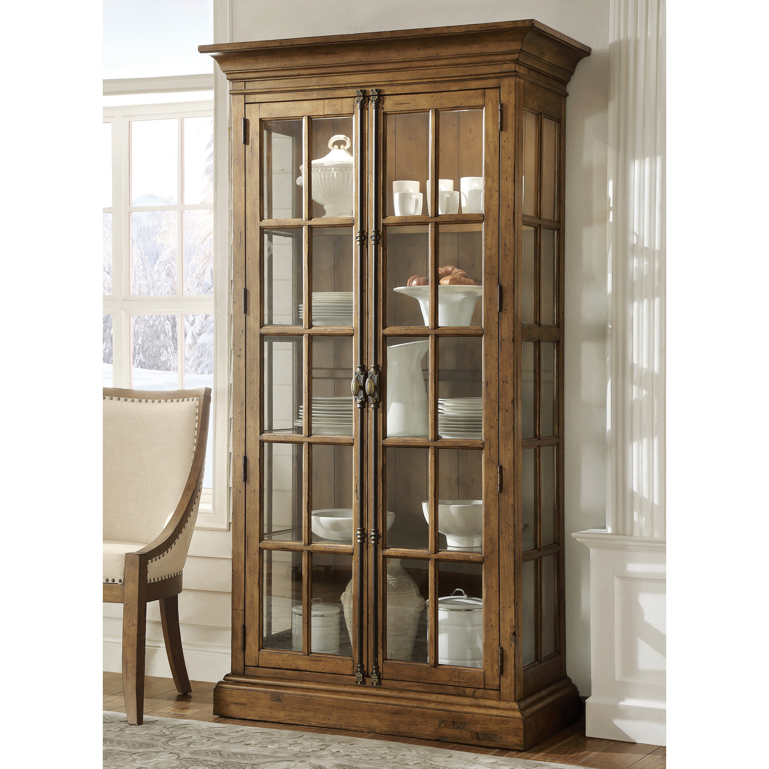 Gracie Oaks Keil Koffler Lighted Curio Cabinet Reviews Wayfair