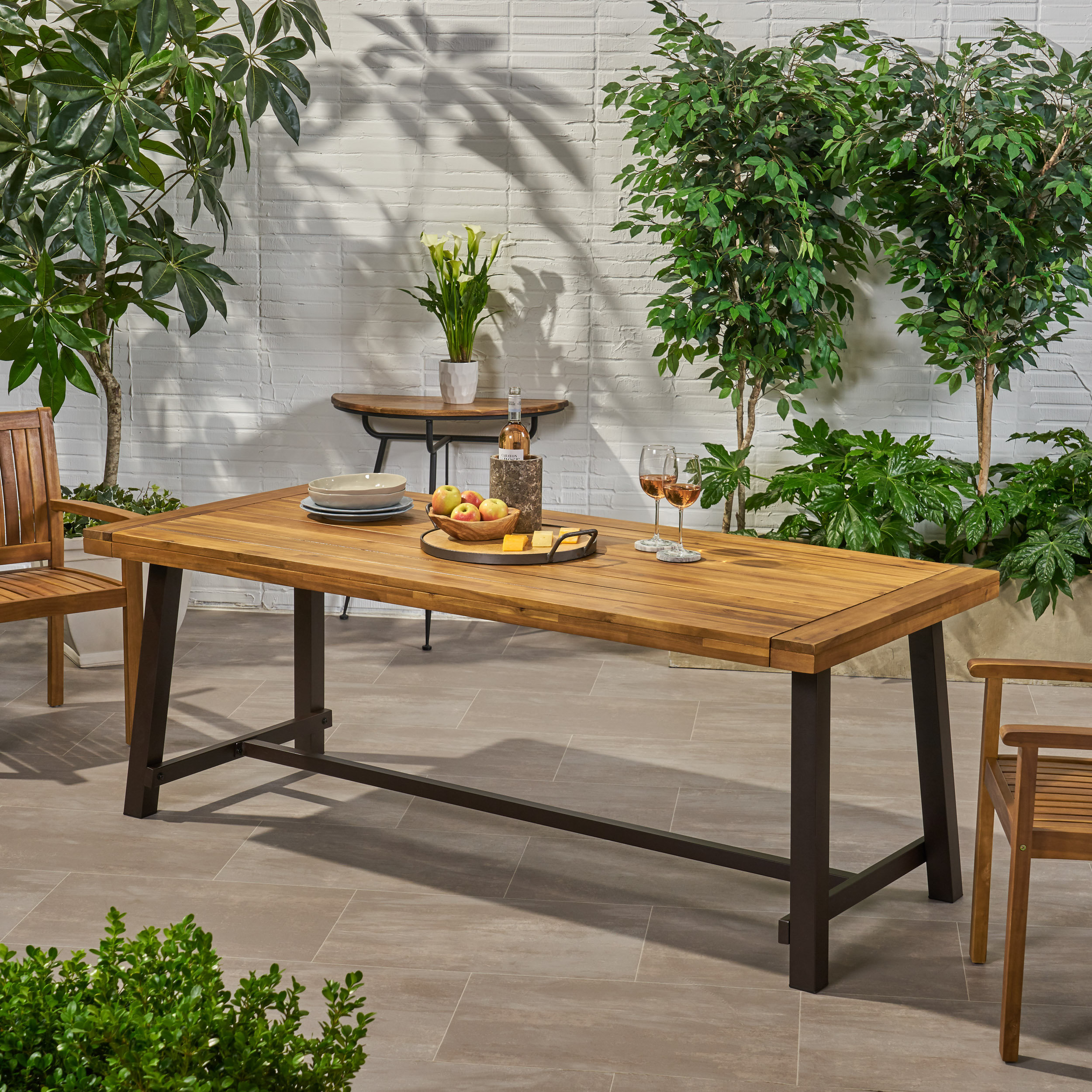 acacia table outdoor