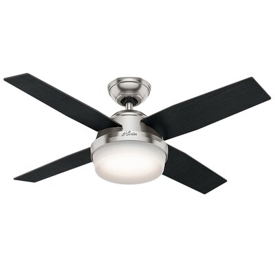 Hunter Fan 44 Dempsey 4 Blade Ceiling Fan Light Kit Included