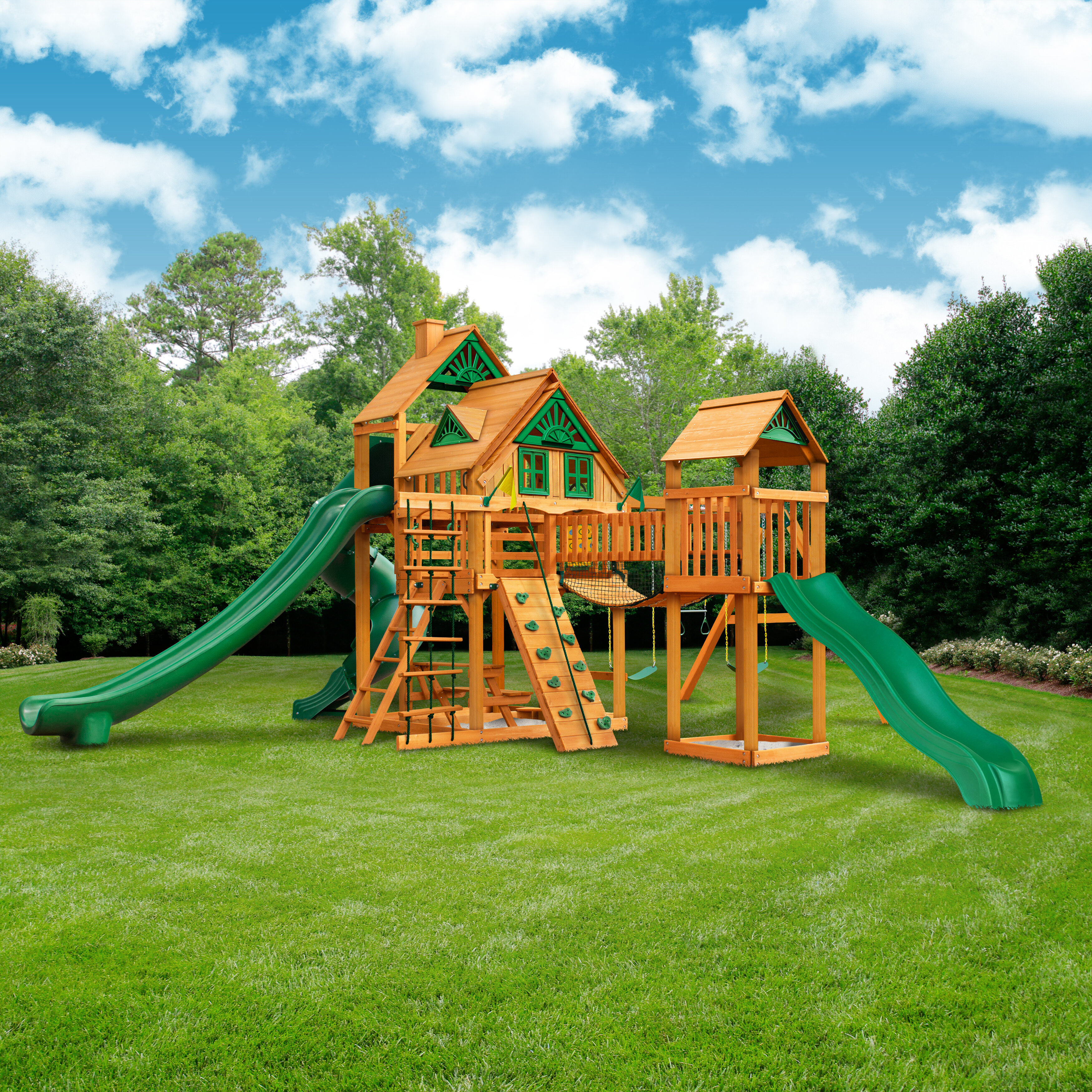 gorilla playsets big timber cedar swing set