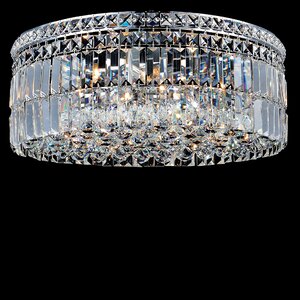 Navya 10-Light Glass Shade Flush Mount