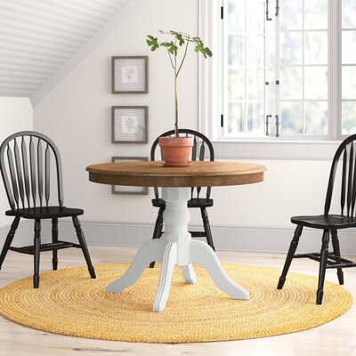 Parke 42” Round Solid Pine Pedestal Dining Table