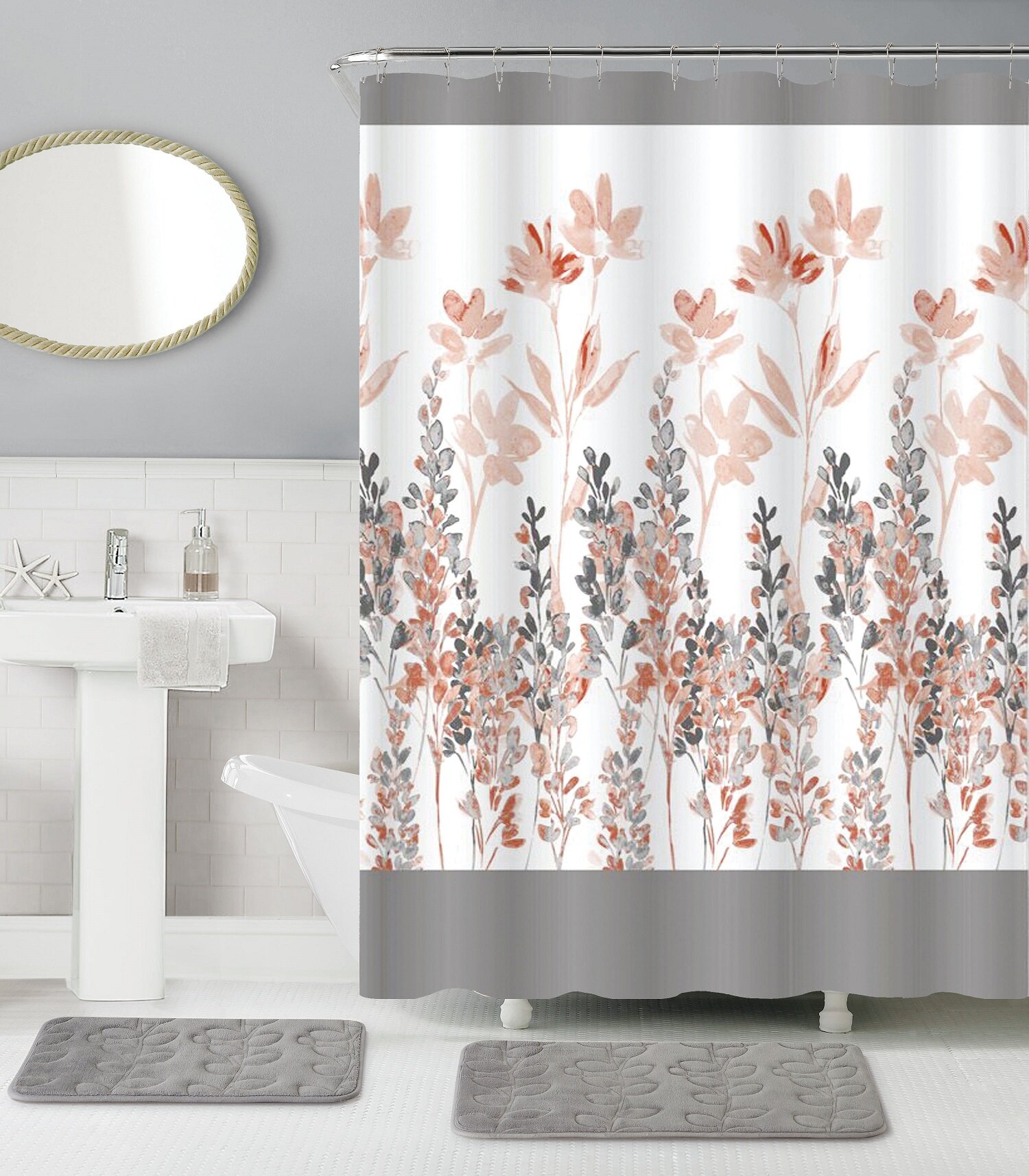 bathroom curtain set ebay