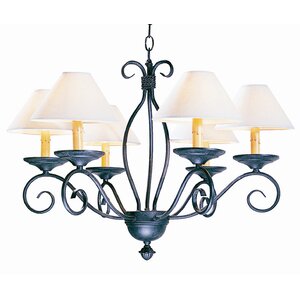 Sienna 6-Light Shaded Chandelier