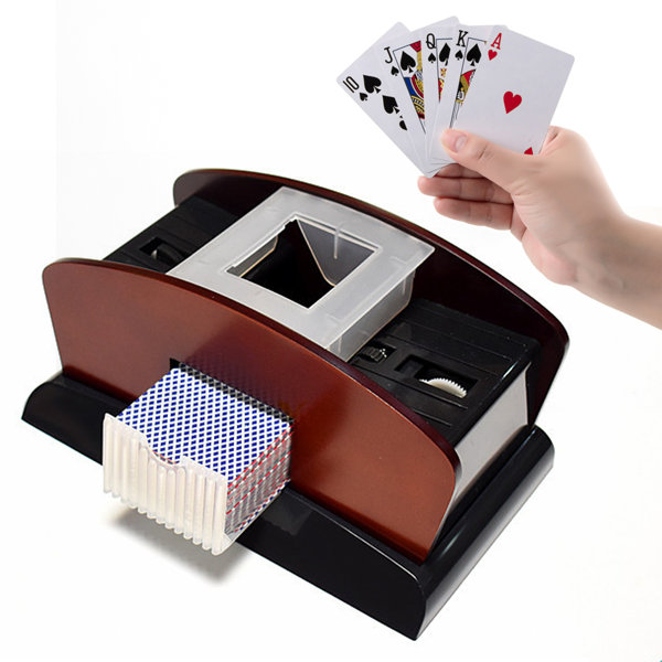 Automatic Card Shuffler Machine 2 IN 1 Dealing Playing Cards Fast And Easy 