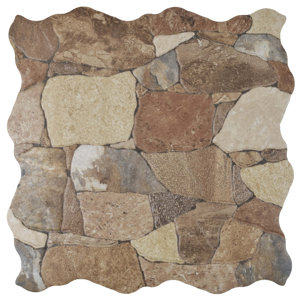 Atticas Random Sized Ceramic Splitface Tile in Caldera