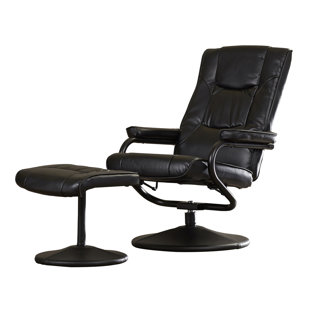 Manual Swivel Recliner With Ottoman by Charlton Home Cheap