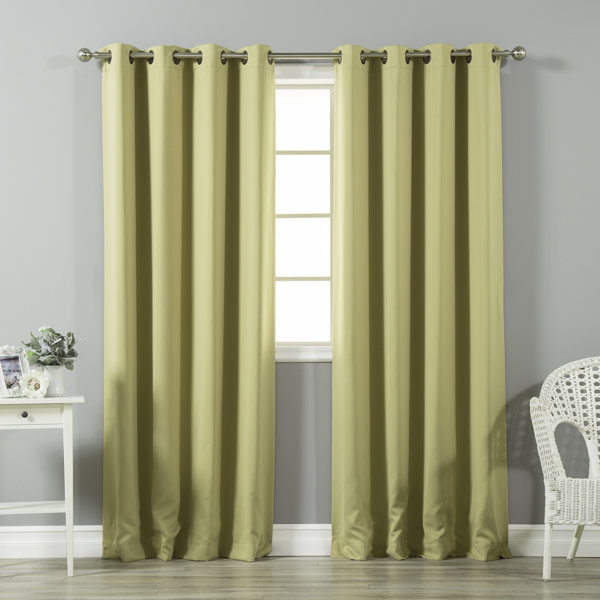 Lime Green Blackout Curtains Wayfair