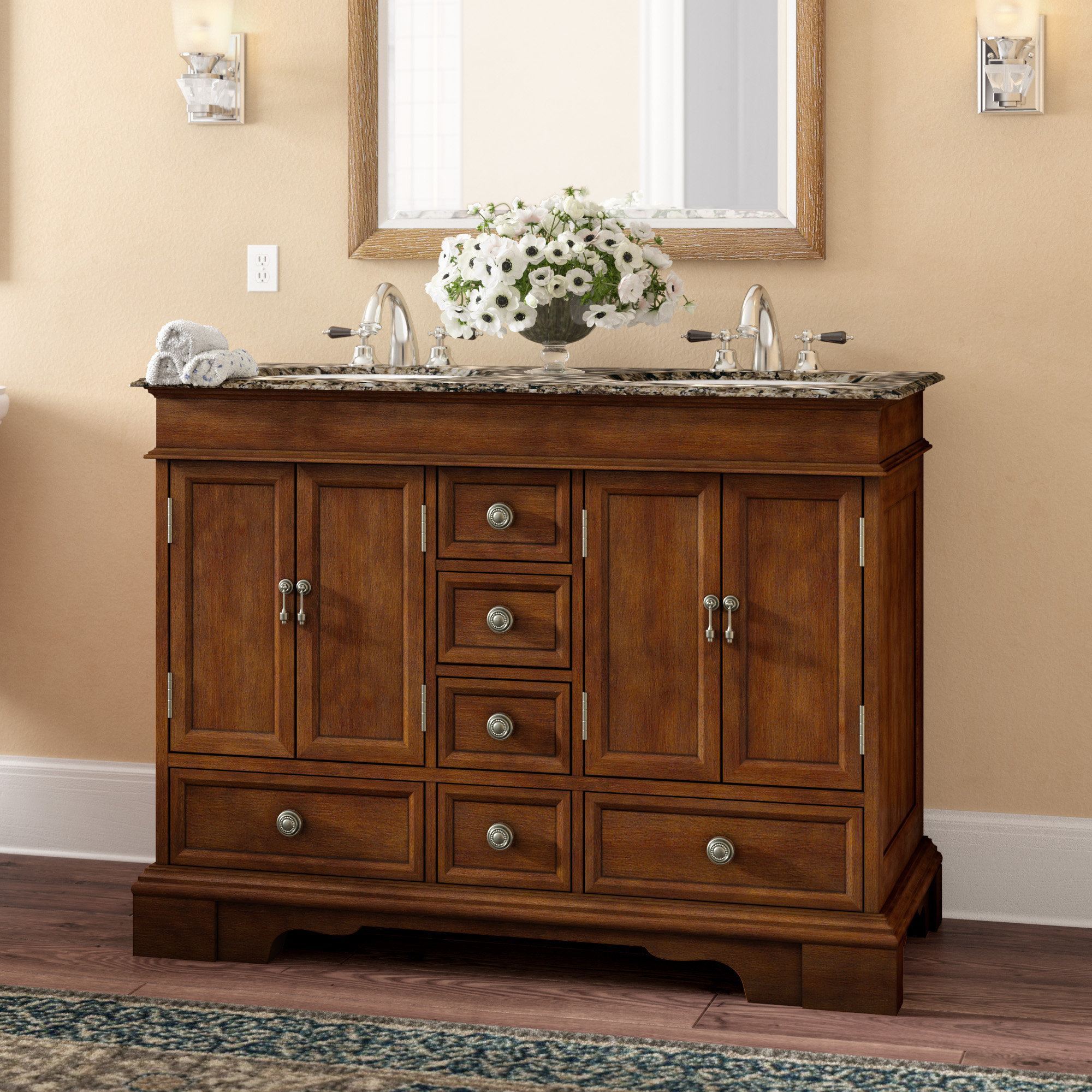 Darby Home Co Betsy 48 Double Bathroom Vanity Set Reviews Wayfair