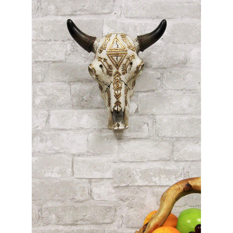 Millwood Pines Steer Bison Buffalo Bull Cow Horned Skull Head Wall