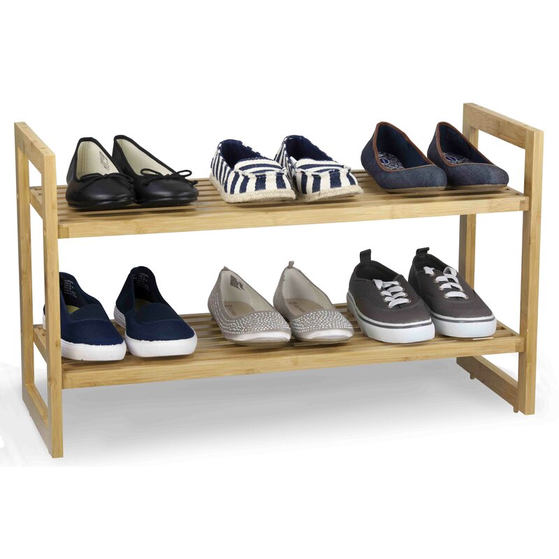 Sunbeam 2 Tier 6 Pair Shoe Rack Wayfair