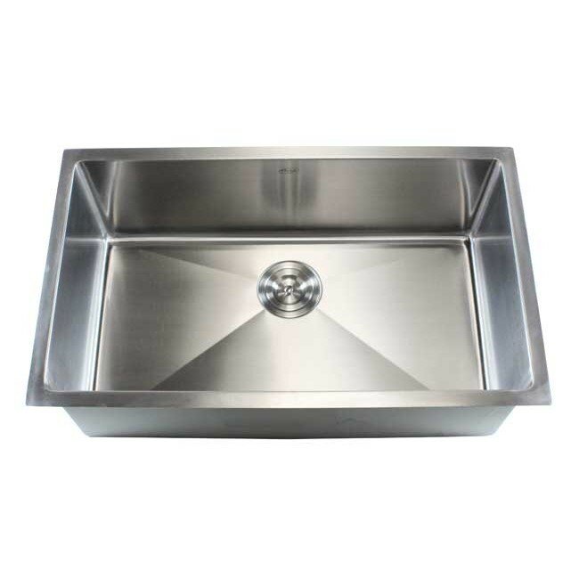 Ariel 30 L X 18 W Single Bowl Undermount Kitchen Sink