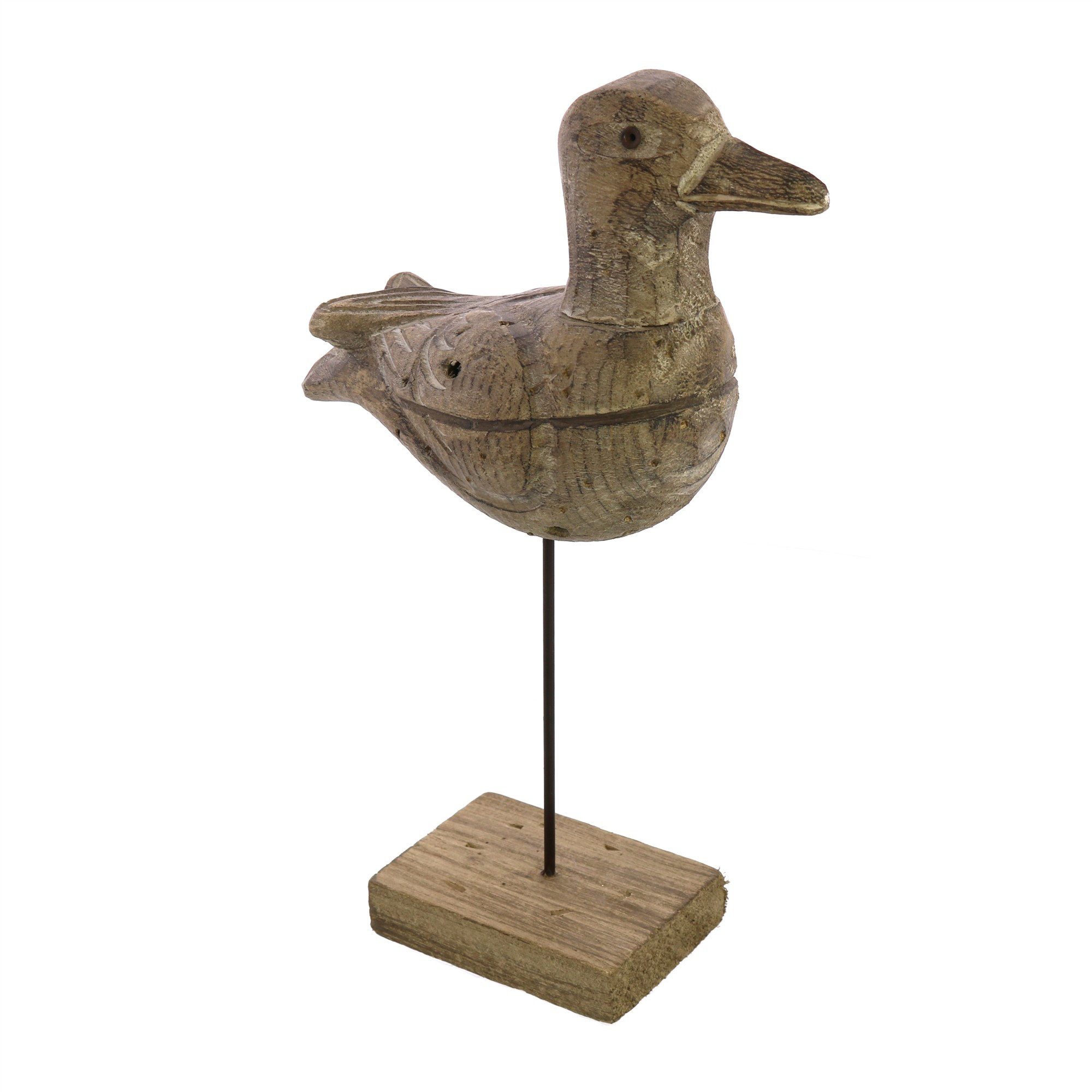 Dovecove Wood And Metal Seagull Figurine Figurine Wayfair