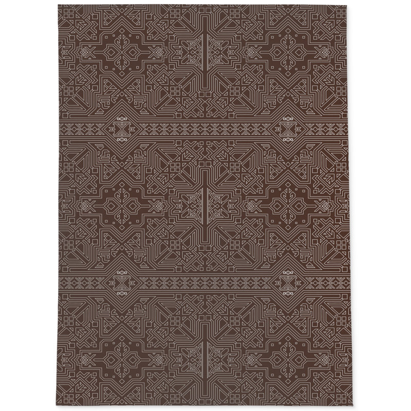Bloomsbury Market Amabella Southwestern Chocolate Brown Area Rug Bloomsbury Market Amabella Southwestern