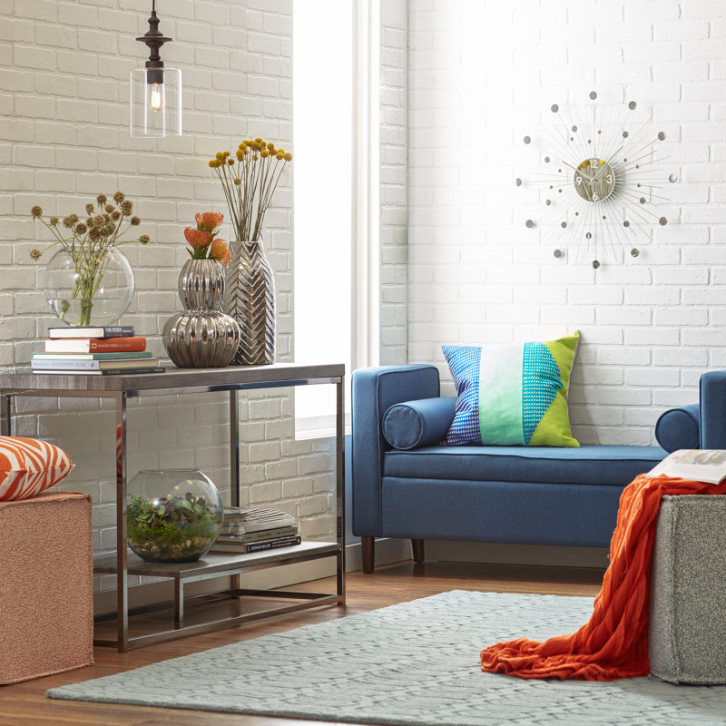 Mercury Row Telesphorus Upholstered Flip Top Storage Bench