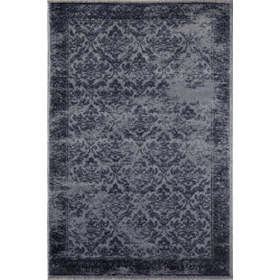Reversible Heatset Polypropylene Rug Wayfair Navy Area Rug