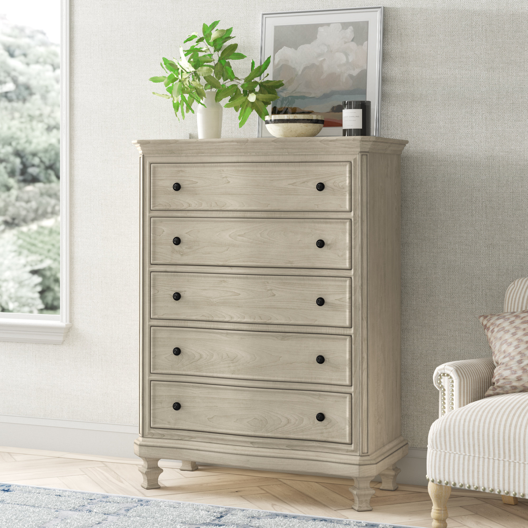 Bretenieres 5 Drawer Standard Dresser Chest Reviews Joss Main