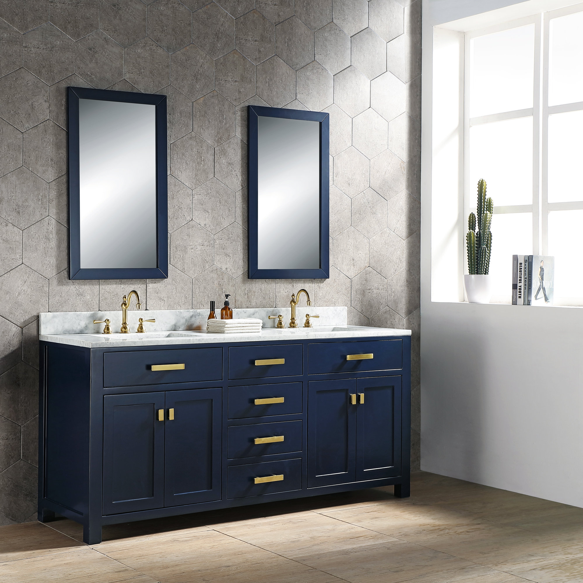 Beachcrest Home Esita 72" Double Bathroom Vanity Set & Reviews Wayfair