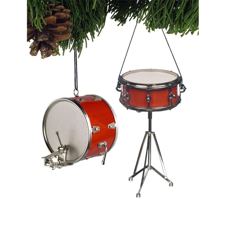Miniature Drum Set Musical Instrument Realistic Ornament for sale online 