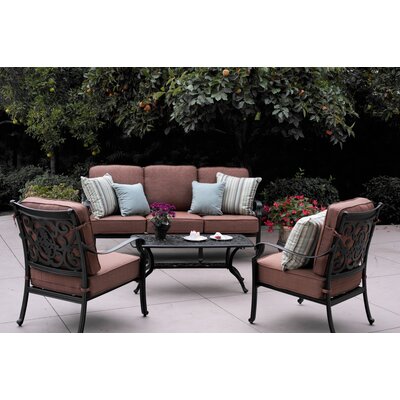 Astoria Grand Mccraney 4 Piece Sofa Set with Cushions