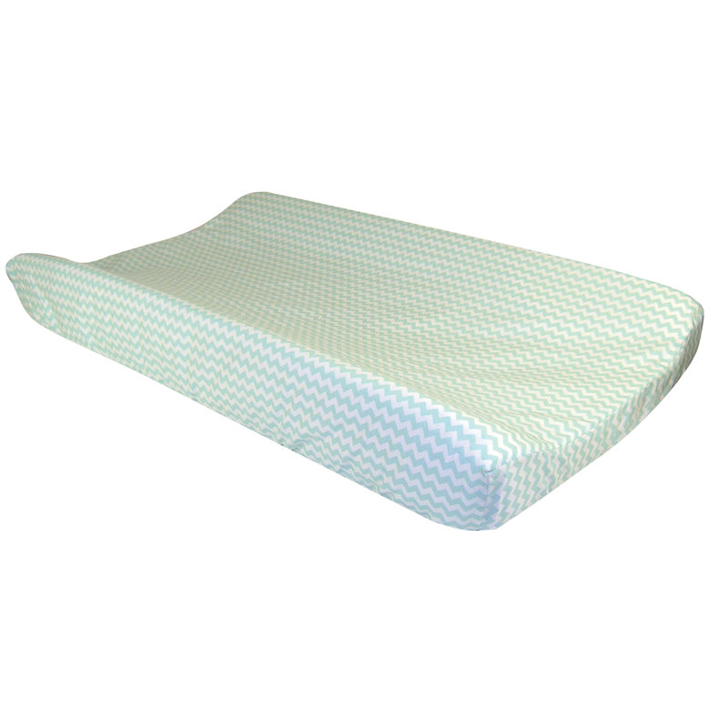 mint green changing pad cover