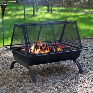 Fire Sense Stonemont Steel Wood Burning Fire Pit Table Best