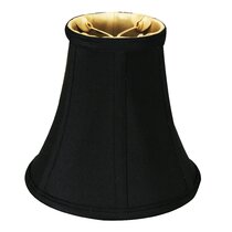 Home Concept 10x18x15 Black Parchment Gold-Lined Empire Lamp Shade 101815EHBP 
